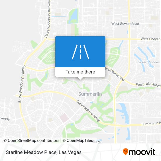 Starline Meadow Place map