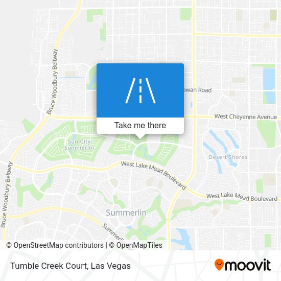 Tumble Creek Court map