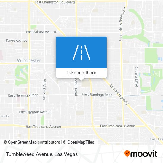 Tumbleweed Avenue map