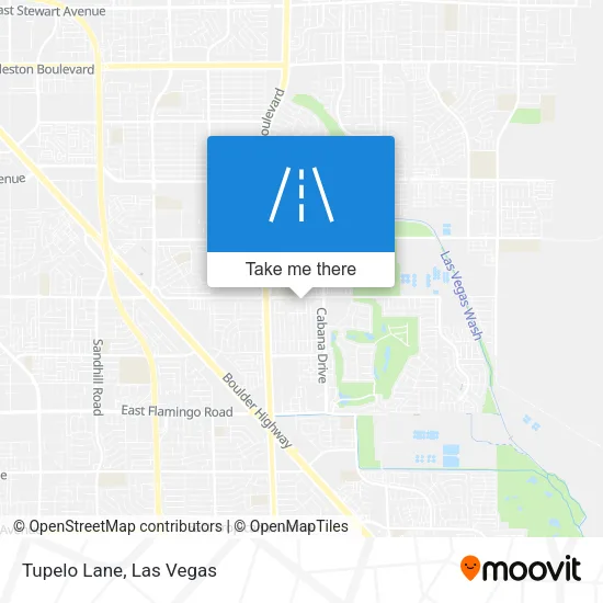 Tupelo Lane map