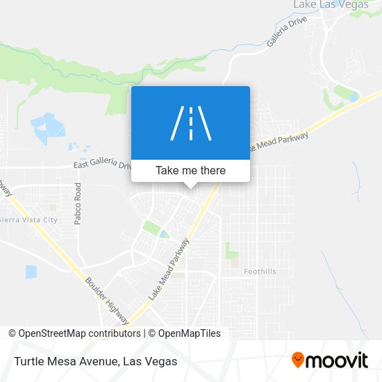 Mapa de Turtle Mesa Avenue