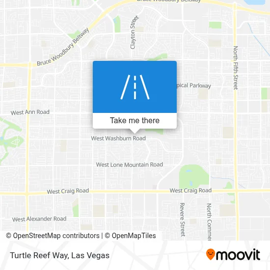 Turtle Reef Way map