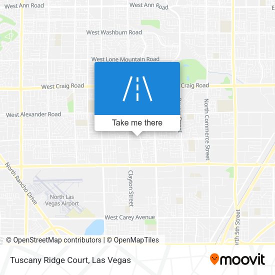 Mapa de Tuscany Ridge Court