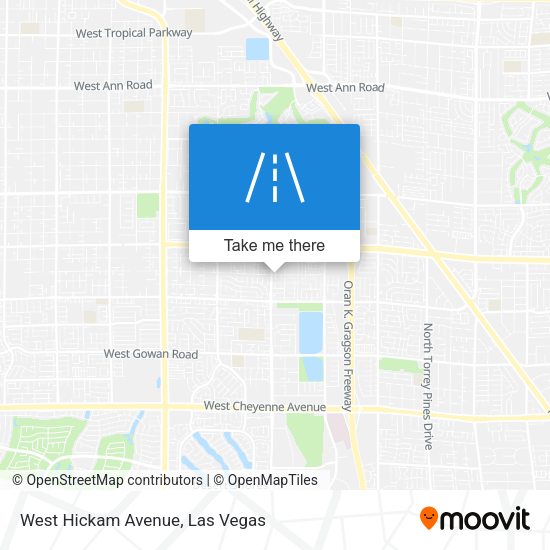West Hickam Avenue map