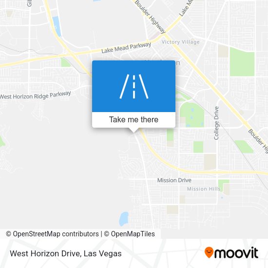 West Horizon Drive map