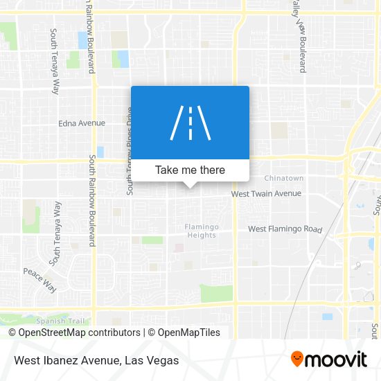 West Ibanez Avenue map