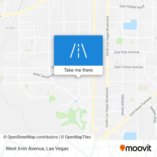 West Irvin Avenue map