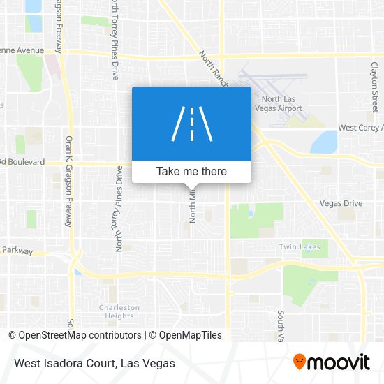 West Isadora Court map