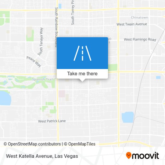 West Katella Avenue map