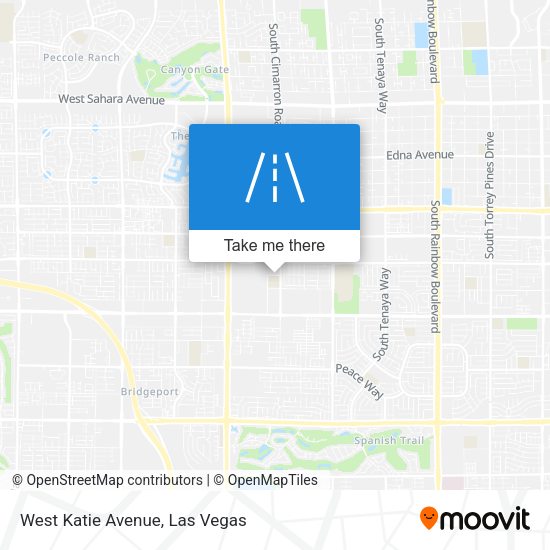 Mapa de West Katie Avenue