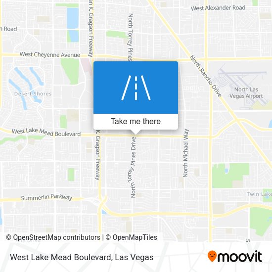 West Lake Mead Boulevard map