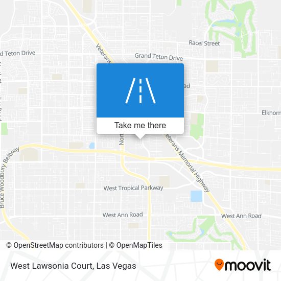 Mapa de West Lawsonia Court