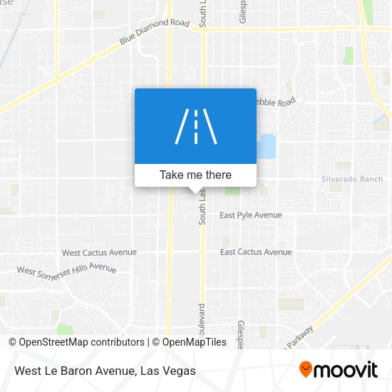 West Le Baron Avenue map