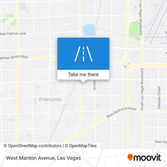 West Mardon Avenue map