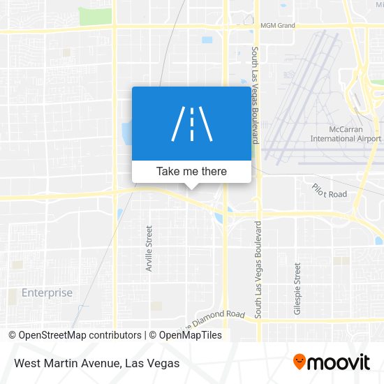 West Martin Avenue map