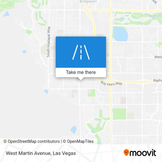 West Martin Avenue map