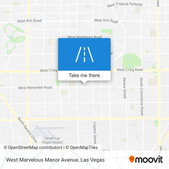 Mapa de West Marvelous Manor Avenue