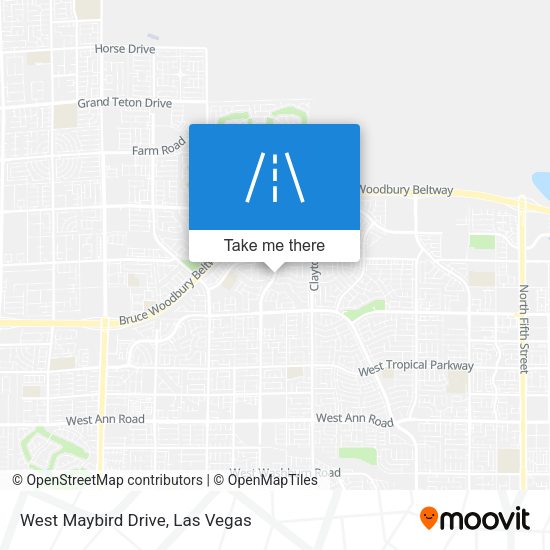 West Maybird Drive map