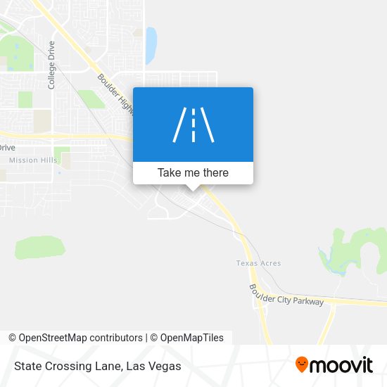 State Crossing Lane map