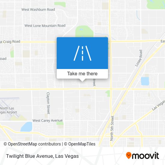 Twilight Blue Avenue map