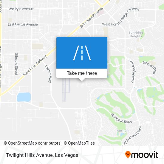 Twilight Hills Avenue map