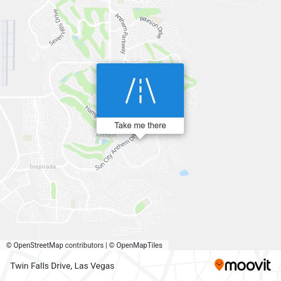 Twin Falls Drive map