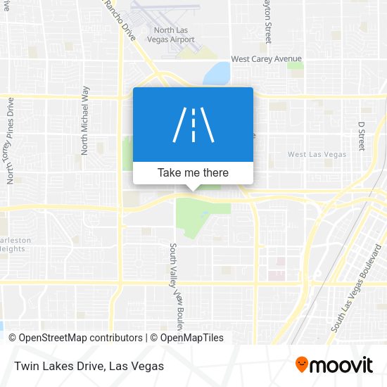 Twin Lakes Drive map