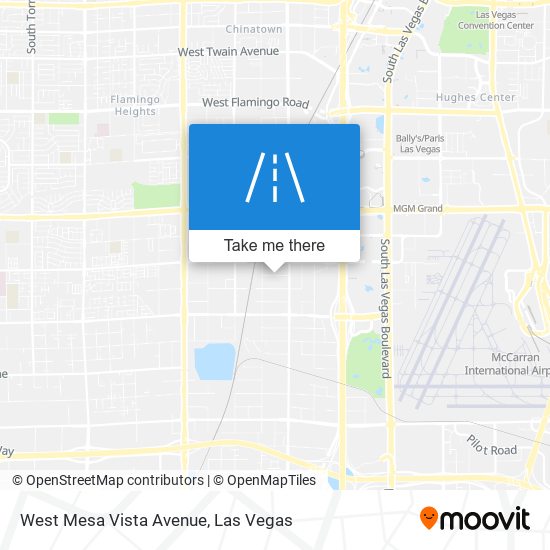 West Mesa Vista Avenue map