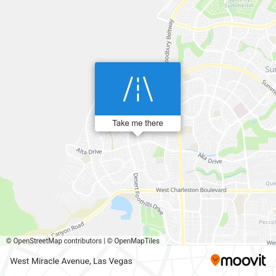 West Miracle Avenue map