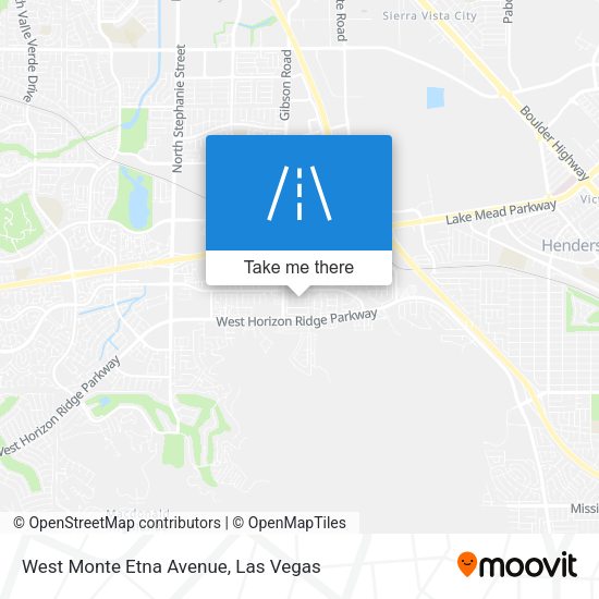 West Monte Etna Avenue map