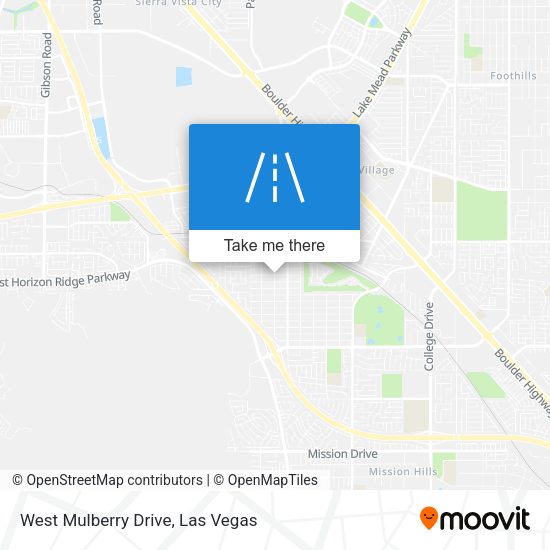 West Mulberry Drive map