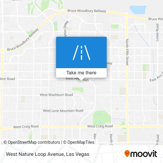 West Nature Loop Avenue map