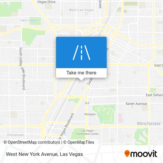 Mapa de West New York Avenue
