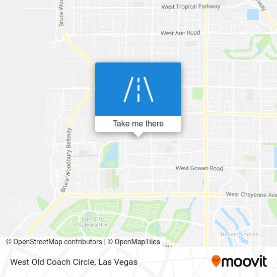 West Old Coach Circle map