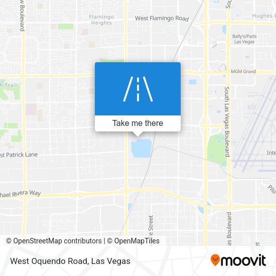 West Oquendo Road map