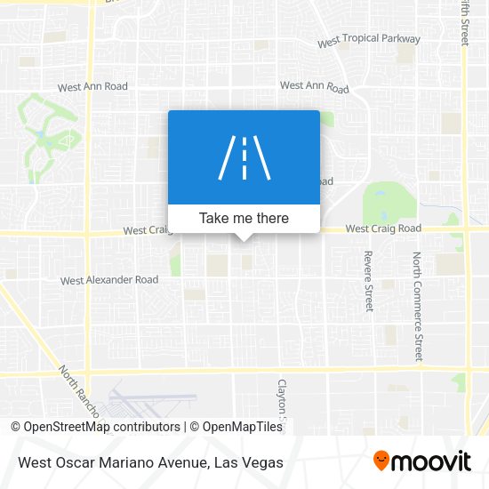 Mapa de West Oscar Mariano Avenue