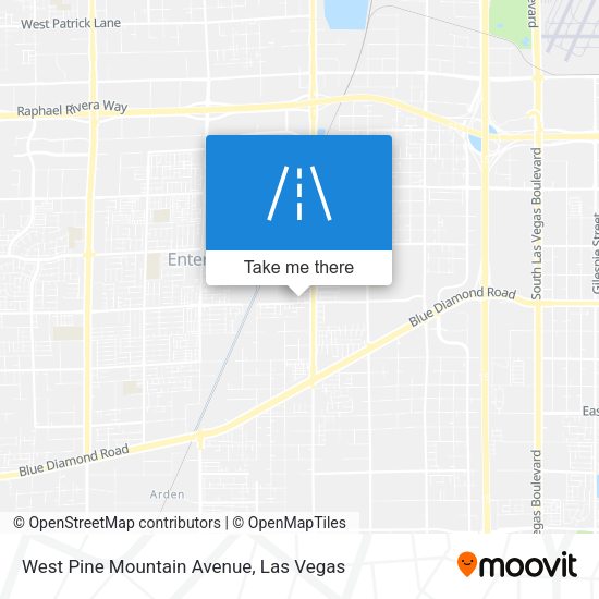 West Pine Mountain Avenue map
