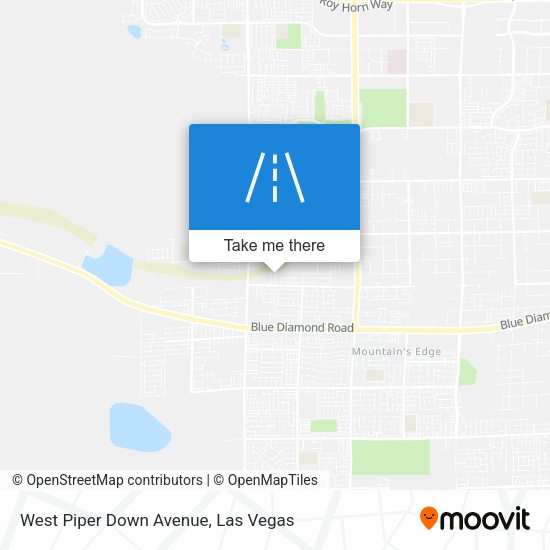 West Piper Down Avenue map