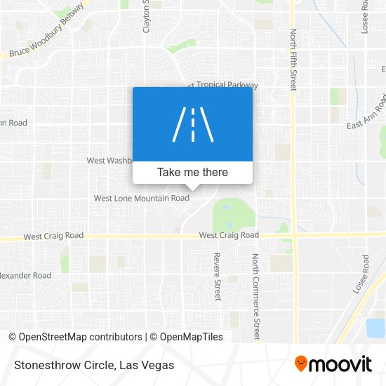 Stonesthrow Circle map