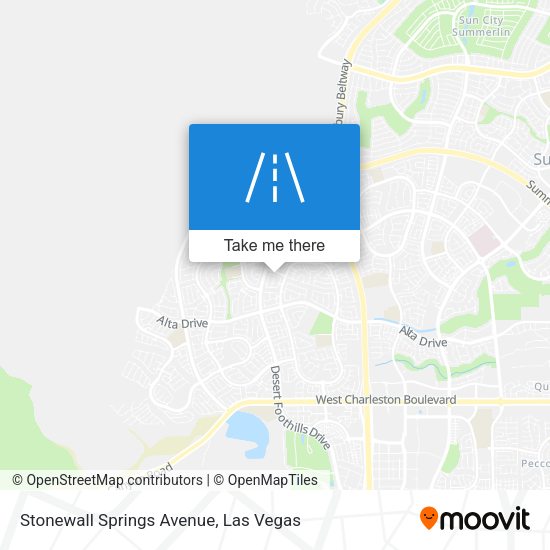 Stonewall Springs Avenue map