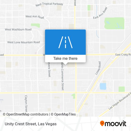 Unity Crest Street map