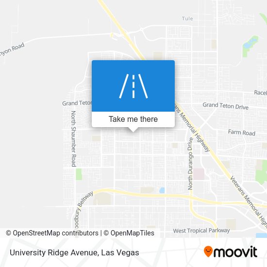 University Ridge Avenue map