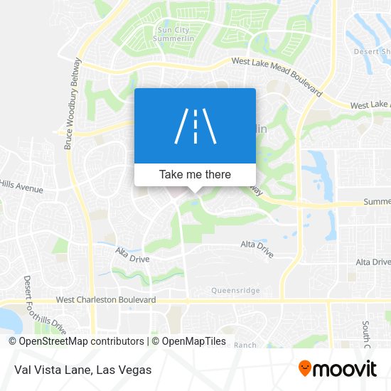 Val Vista Lane map