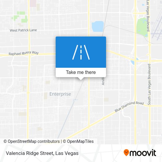 Valencia Ridge Street map