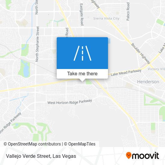 Vallejo Verde Street map
