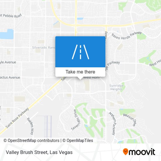 Mapa de Valley Brush Street
