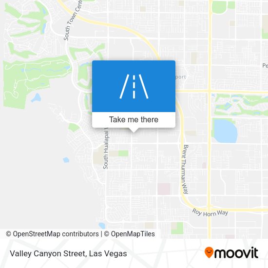 Valley Canyon Street map