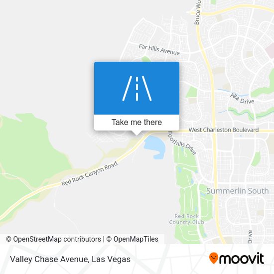 Valley Chase Avenue map