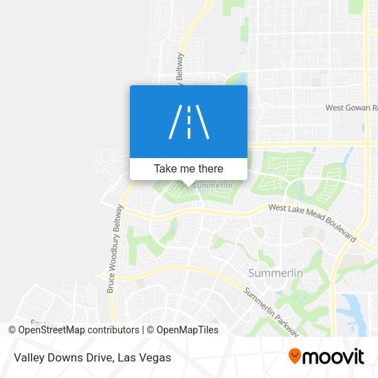 Mapa de Valley Downs Drive