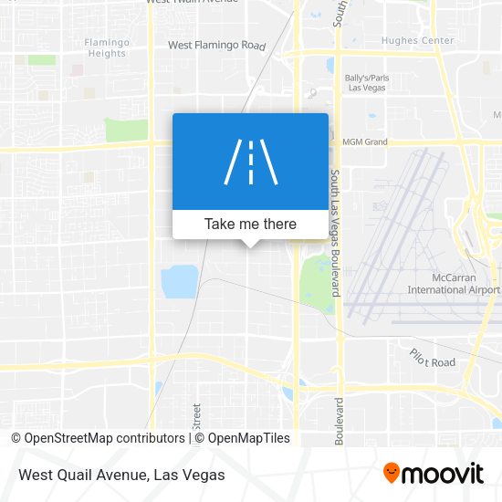 West Quail Avenue map